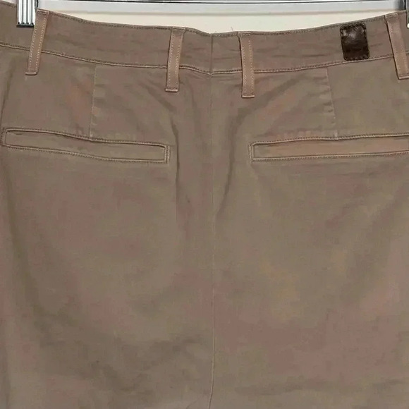 AG Adriano Goldschmidt Mens The Lux Khaki Tailored Trousers in Wheat 36R - Picture 7 of 13